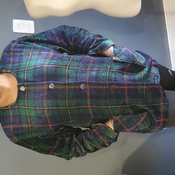 Weave of the Irish buttondown green cardigan sweater size L - Picture 15 of 16